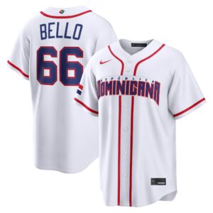 Brayan Bello #66 Dominican Republic Baseball 2026 World Baseball Classic Home Stadium Jersey - White
