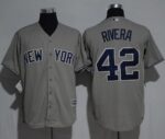 New York Yankees #42 Mariano Rivera Grey New Cool Base Stitched Jersey