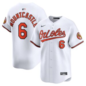 Baltimore Orioles Ryan Mountcastle #6 White Home Limited Player Jersey