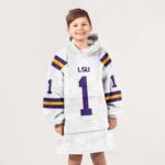 Kid #1 LSU Football Unisex Blanket Hoodie