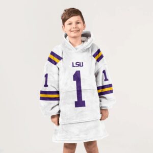 Kid #1 LSU Football Unisex Blanket Hoodie