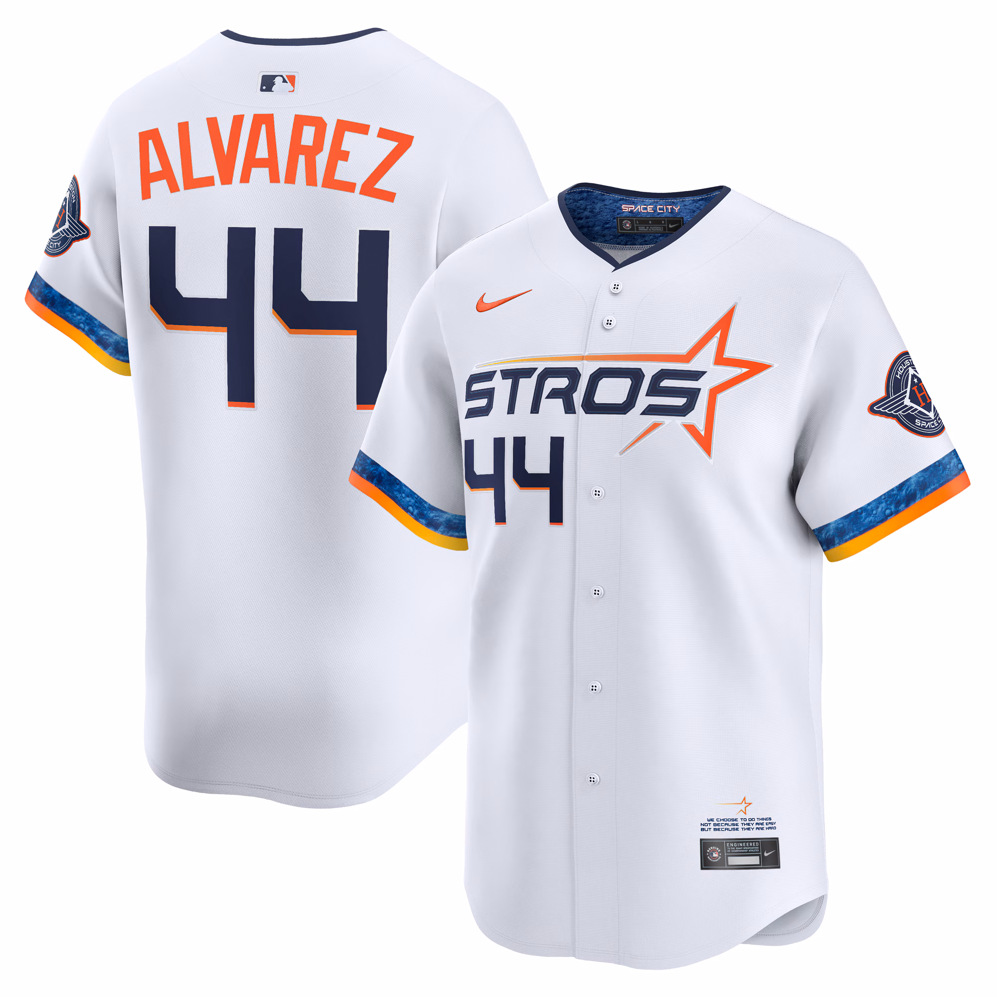 Houston Astros Yordan Alvarez #44 White 2025 City Connect Limited Player Jersey