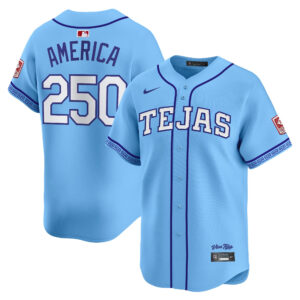 #250 America #250 Texas Rangers 2026 City Connect Vapor Premier Limited Jersey - All Stitched