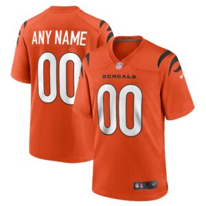 Cincinnati Bengals  Youth Alternate Game Custom Jersey - Orange