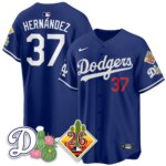 Teoscar Hernández #37 Los Angeles Dodgers Spring Training Vapor Limited Jersey - All Stitched