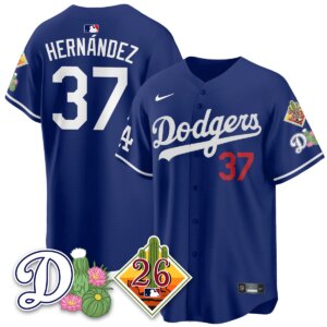 Teoscar Hernández #37 Los Angeles Dodgers Spring Training Vapor Limited Jersey - All Stitched