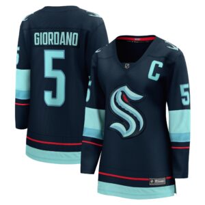 Mark Giordano Seattle Kraken Women's Home Premier Breakaway Player Jersey - Deep Sea Blue