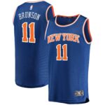 Jalen Brunson New York Knicks  Fast Break Replica Jersey - Icon Edition - Blue