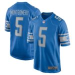 David Montgomery Detroit Lions  Game Player Jersey - Blue