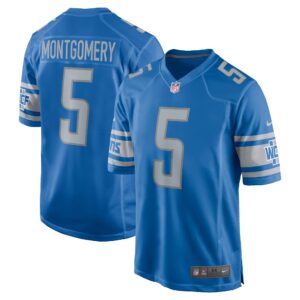 David Montgomery Detroit Lions  Game Player Jersey - Blue