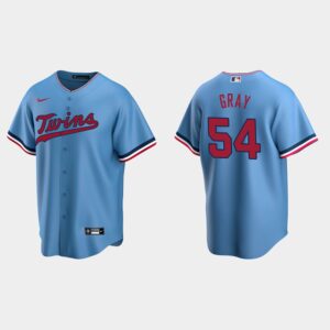 Men's Minnesota Twins #54 Sonny Gray Light Blue Alternate Jersey