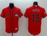 Cincinnati Reds #19 Joey Votto Red Fashion Stars And Stripes Flexbase Stitched Jersey