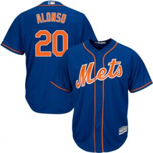 Men's New York Mets #20 Pete Alonso Majestic Royal Blue Cool Base Alternate Jersey