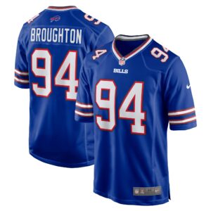Cortez Broughton Buffalo Bills  Home Game Player Jersey - Royal