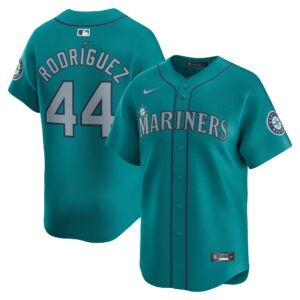 Men's Seattle Mariners Julio RodrÃ­guez  Aqua Alternate Limited Player Jersey