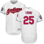 Cleveland Indians #25 Jim Thome White Flexbase Collection 2016 World Series Bound Stitched Jersey