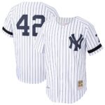 New York Yankees Mariano Rivera #42 White Cooperstown Collection 1995 Authentic Player Jersey