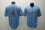 Mitchell And Ness Milwaukee Brewers #4 Paul Molitor Stitched Blue Throwback Jersey