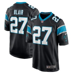 Marquise Blair Carolina Panthers  Game Player Jersey - Black