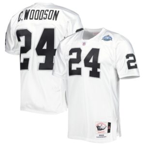 Charles Woodson Las Vegas Raiders  2002 Super Bowl XXXVII Authentic Retired Player Jersey - White
