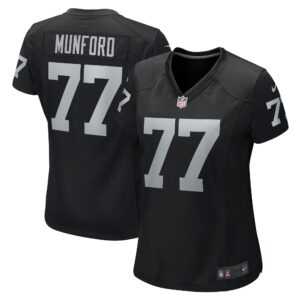 Thayer Munford Jr. Las Vegas Raiders Women's Team Game Jersey -  Black