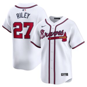 Atlanta Braves Austin Riley #27 White Home Limited Player Jersey