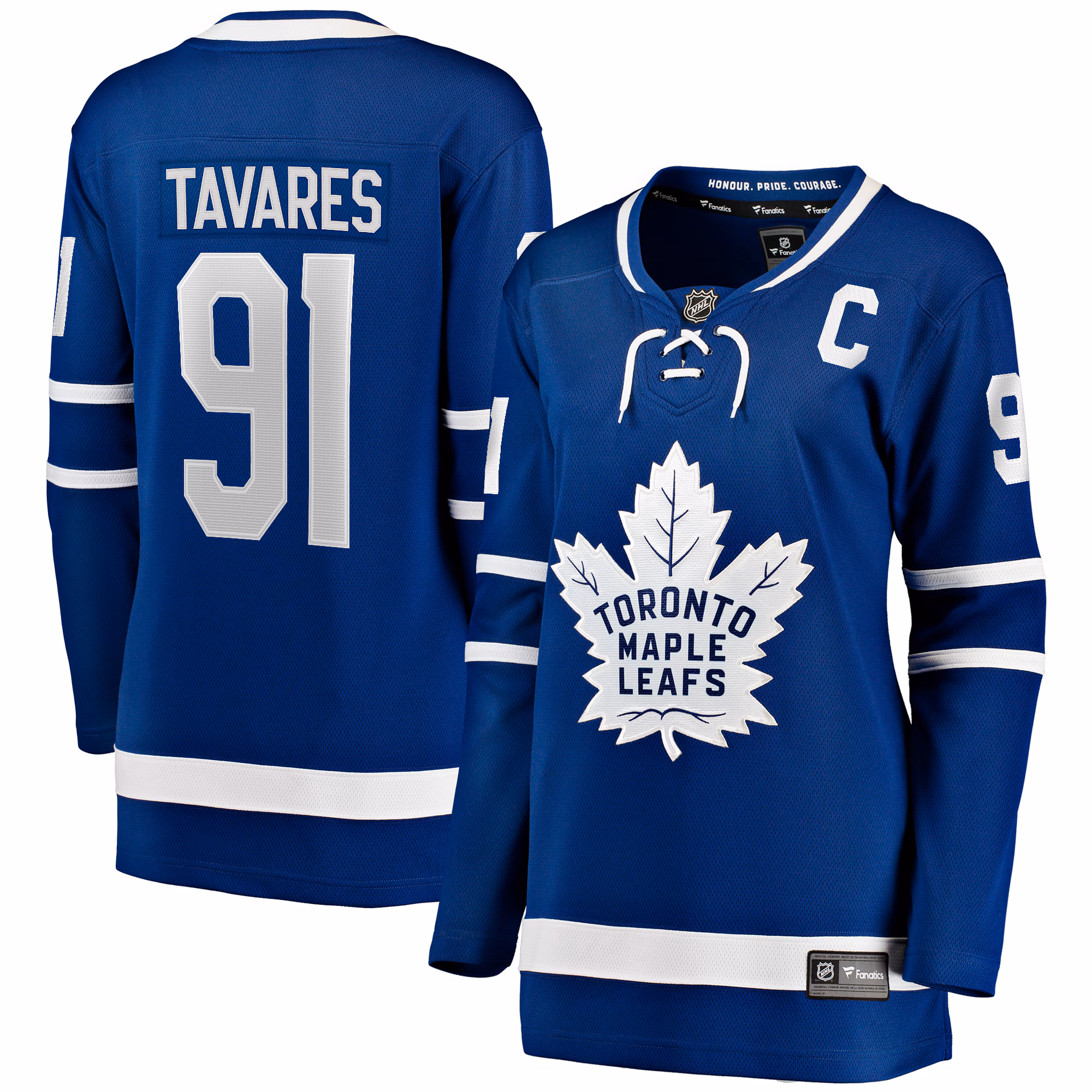 Women's Toronto Maple Leafs John Tavares #91 Fanatics Blue Home Breakaway Player Jersey