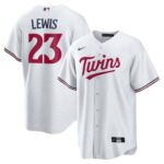 Men's Minnesota Twins Royce Lewis #23  White Home Replica Cool Base Jersey