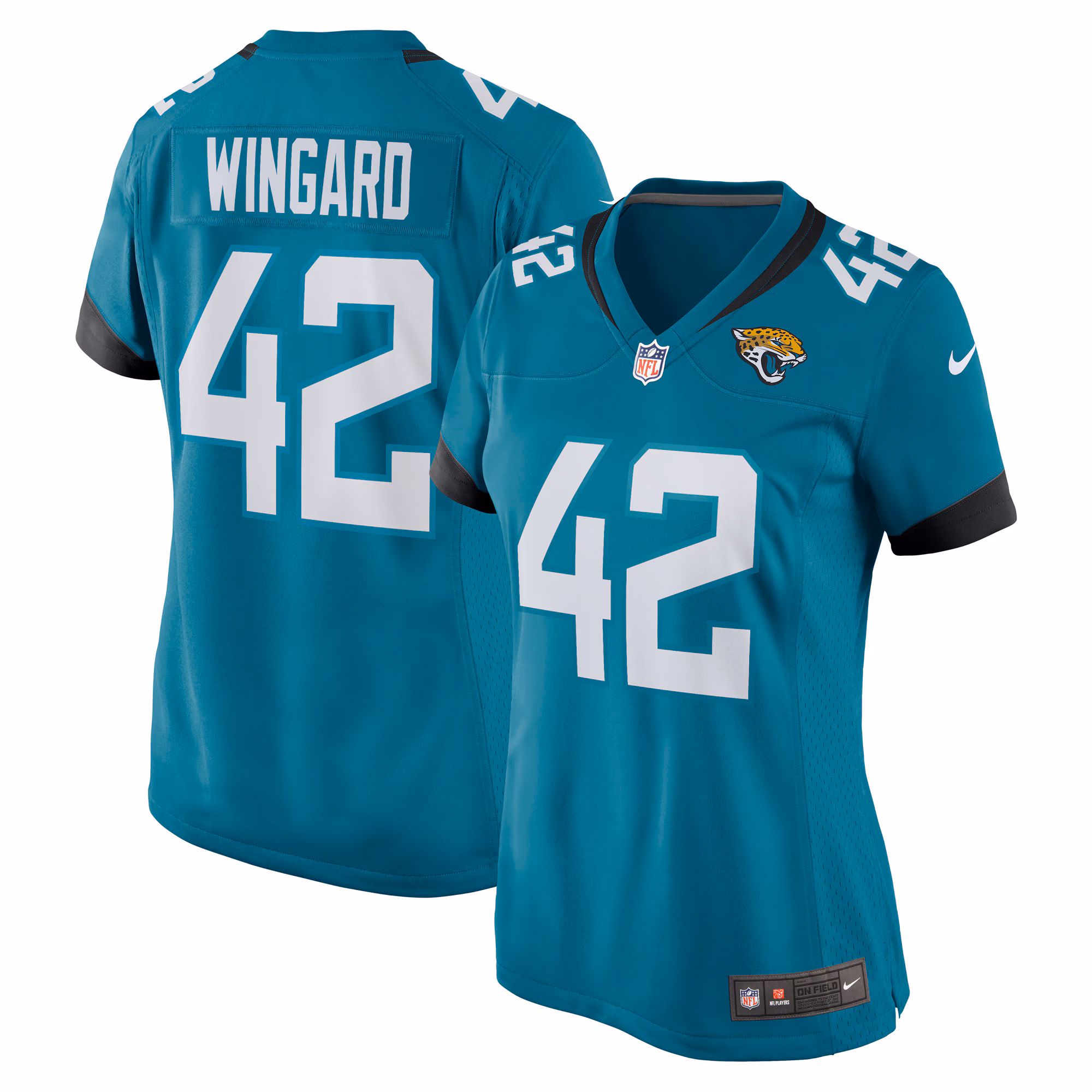 Andrew Wingard Jacksonville Jaguars Women's Game Jersey - Teal