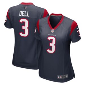 Tank Dell Houston Texans Women's Player Game Jersey - Navy