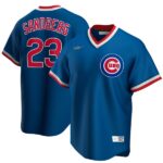 Men's  Chicago Cubs #23 Ryne Sandberg Road Cooperstown Collection Player Royal Jersey