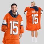 Adult N.B 15 Denver Football Unisex Blanket Hoodie