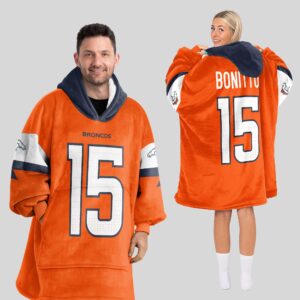 Adult N.B 15 Denver Football Unisex Blanket Hoodie