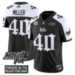 Von Miller #40 Buffalo Bills BUF 'Gothic Cold Front Edition' Vapor Limited Jersey V2 - All Stitched