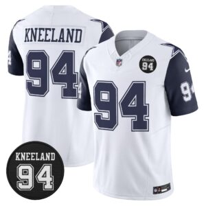 Dallas Cowboys #94 Marshawn Kneeland Memorial Patch Vapor Limited Jersey - All Stitched