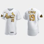 Men's St. Louis Cardinals #19 Tommy Edman 2022 All-Star Game Flex Base Jersey - White Gold