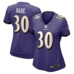 Tyler Badie Baltimore Ravens  Women's Player Game Jersey - Purple