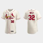 Men's St. Louis Cardinals #32 Steven Matz Cream Alternate Flex Base Jersey
