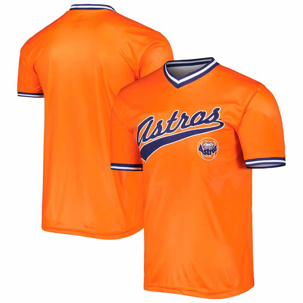 Houston Astros Stitches Orange Cooperstown Collection Team Jersey