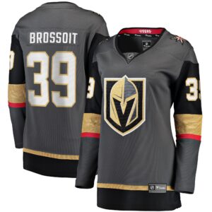 Laurent Brossoit Vegas Golden Knights Women's Home Breakaway Player Jersey - Gray