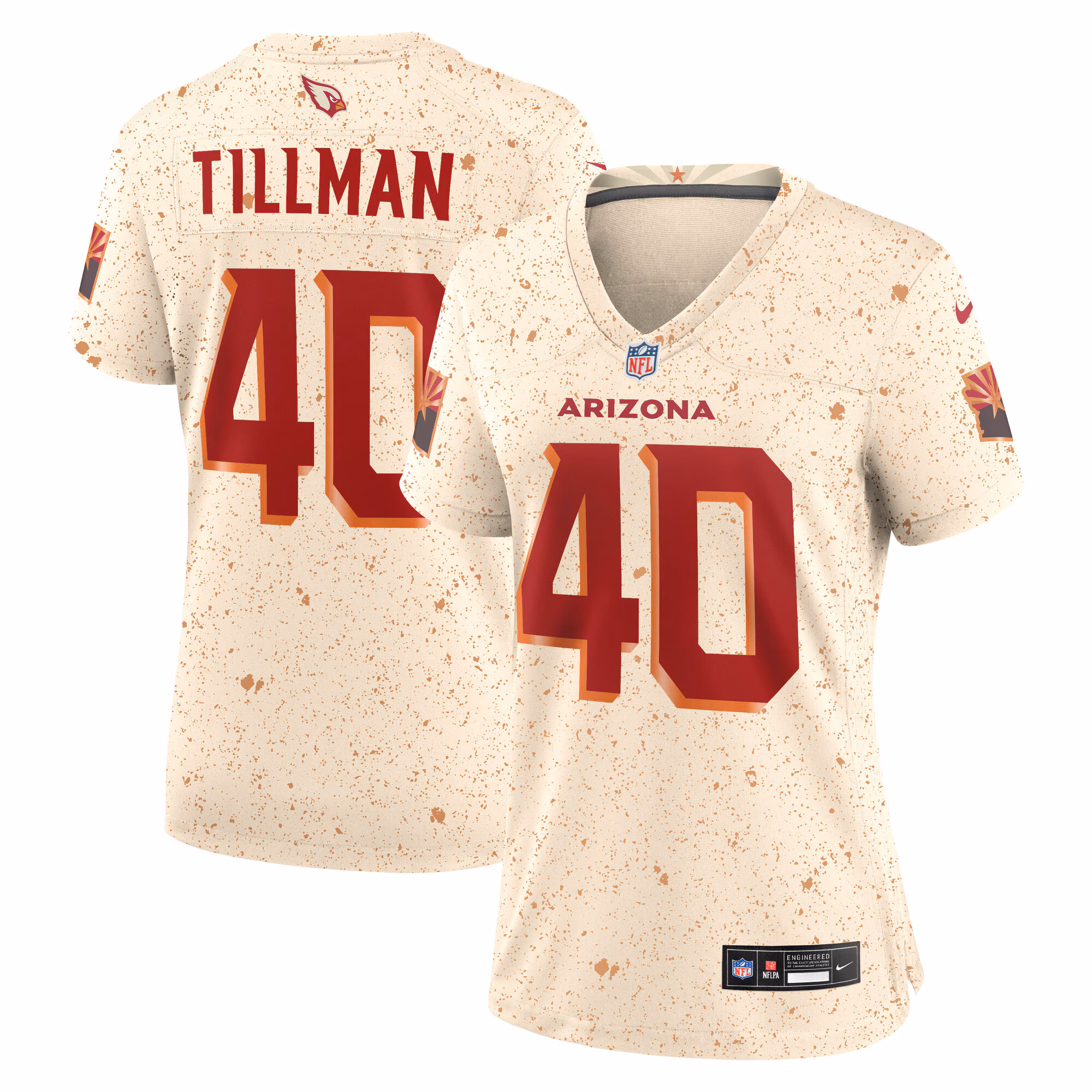Pat Tillman #40 Arizona Cardinals Women's 2025 Rivalries Collection Retired Player Game Jersey - Natural