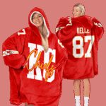 Kansas City Football Unisex Blanket Hoodie