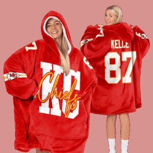 Kansas City Football Unisex Blanket Hoodie
