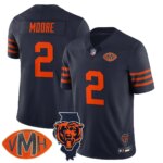 DJ Moore #2 Chicago Bears CHI Honor Virginia Halas McCaskey Jersey - All Stitched
