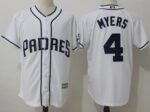 San Diego Padres #4 Wil Myers White New Cool Base Stitched Jersey