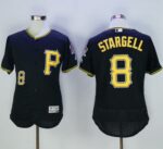 Pittsburgh Pirates #8 Willie Stargell Black Flexbase Collection Stitched Jersey