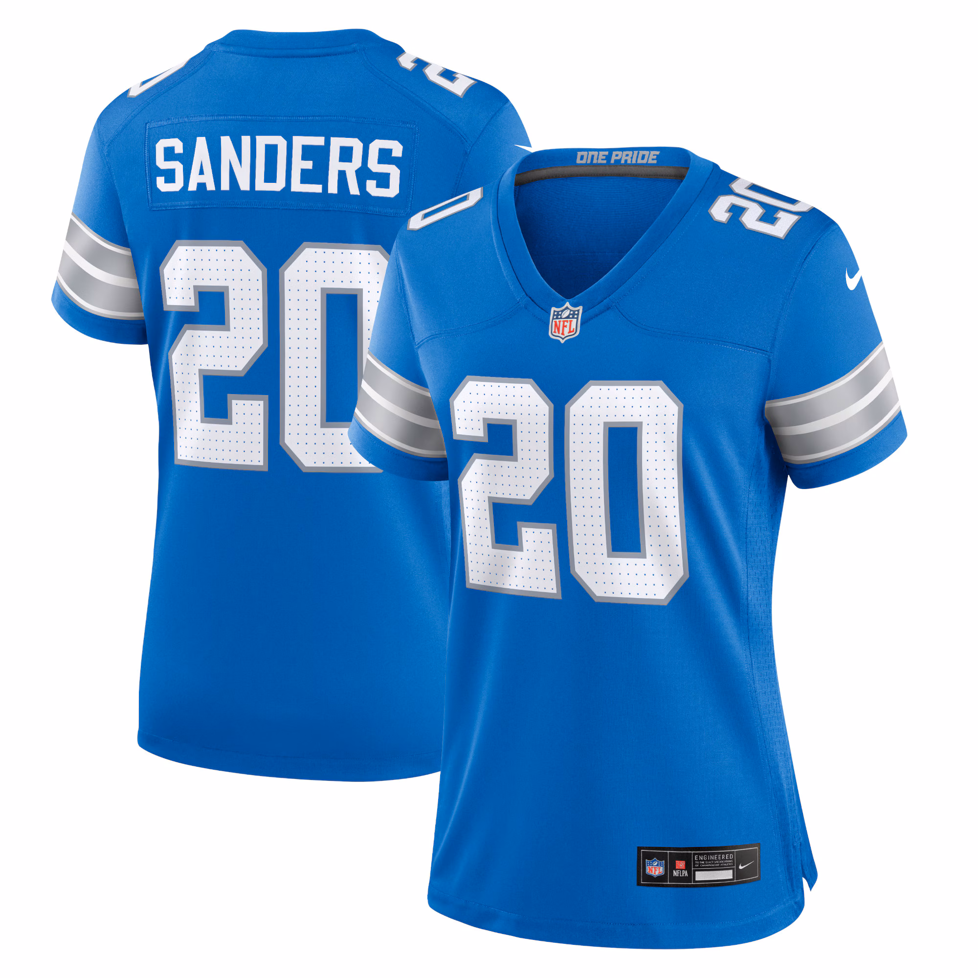 Barry Sanders Detroit Lions Women's Retired Player Game Jersey - Blue