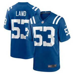 Isaiah Land Indianapolis Colts Team Game Jersey -  Royal