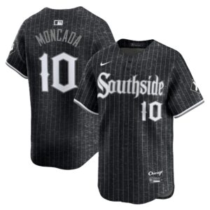 Men's Chicago White Sox YoÃ¡n Moncada  Black City Connect Player Jersey