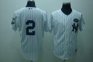 New York Yankees #2 Derek Jeter White GMS The Boss Stitched Jersey